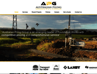 australianpilinggroup.com.au screenshot