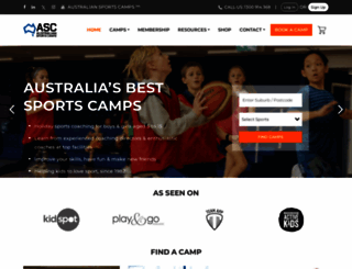 australiansportscamps.com.au screenshot