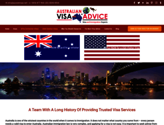 australianvisaadvice.com screenshot