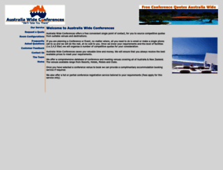 australiawideconferences.com.au screenshot