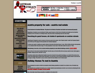 austrianretreats.com screenshot