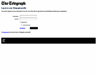 auth.telegraph.co.uk screenshot