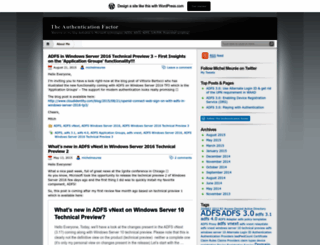 authenticationfactor.wordpress.com screenshot