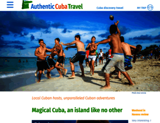 authenticcuba.com screenshot