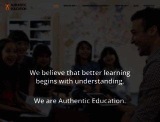 authenticeducation.org screenshot