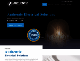 authenticelectricalservices.com screenshot