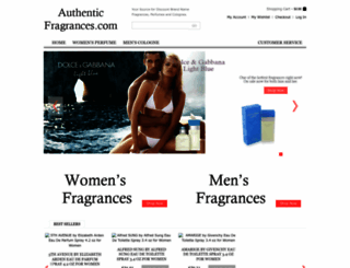 authenticfragrances.com screenshot