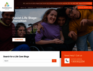 authenticlifecare.com.au screenshot