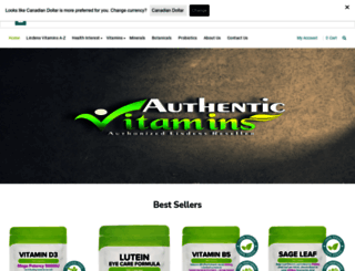 authenticvitamins.co.uk screenshot