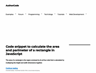 authorcode.com screenshot