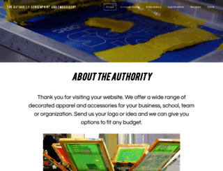 authorityscreenprint.com screenshot