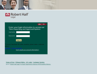 authorize.roberthalflegal.com screenshot
