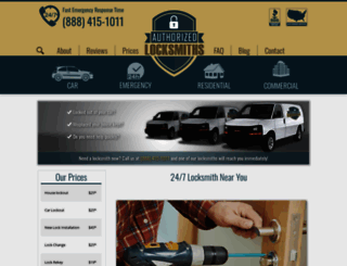 authorizedlocksmiths.org screenshot