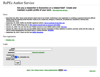 authors.repec.org screenshot