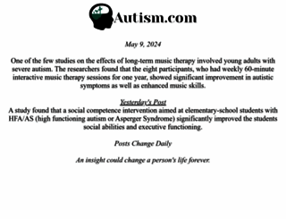 autism.com screenshot