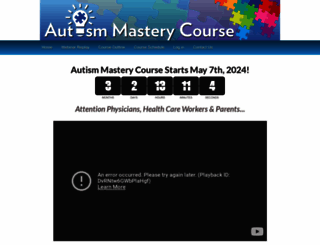 autismmasterycourse.com screenshot