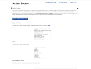 autismsource.org screenshot