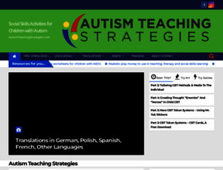 autismteachingstrategies.com screenshot
