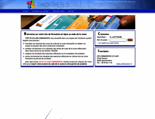 auto-ecole-clair-questembert.packweb2.com screenshot