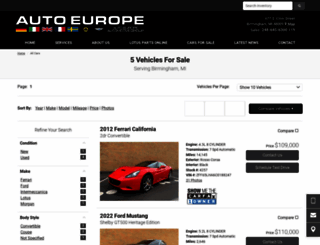 auto-europe-sales.ebizautos.com screenshot