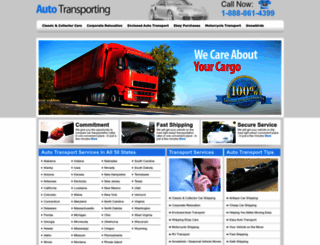 auto-transporting.com screenshot