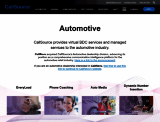 auto.callsource.com screenshot