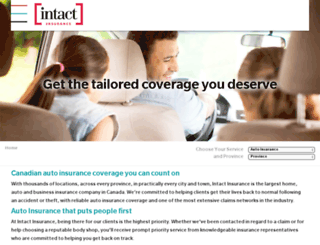 auto.intactinsurance.com screenshot
