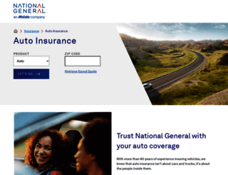 auto.nationalgeneral.com screenshot