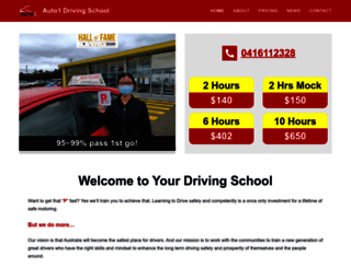 auto1driving.com.au screenshot
