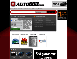 auto603.com screenshot