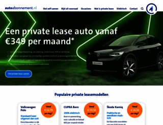 autoabonnement.nl screenshot