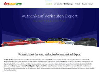 autoankauf-verkaufen-export.de screenshot