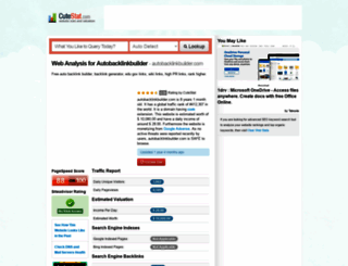 autobacklinkbuilder.com.cutestat.com screenshot