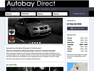 autobaydirect.co.uk screenshot