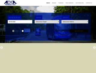 autobusesaexa.com.mx screenshot