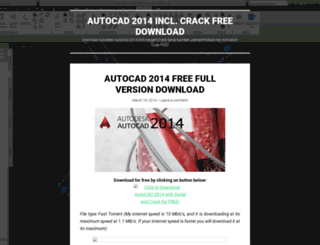 autocad2014free.wordpress.com screenshot