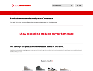 autocommerce-product-recommendation.myshopify.com screenshot