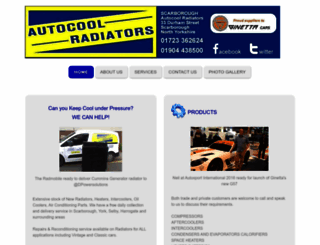 autocoolradiators.co.uk screenshot
