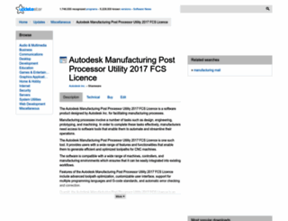 autodesk-manufacturing-post-processor-utility-2017-fcs-licence.updatestar.com screenshot