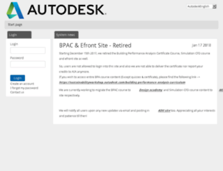 autodesk.efrontlearning.com screenshot