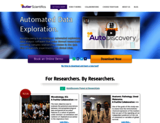 autodiscovery.butlerscientifics.com screenshot