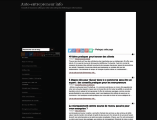 autoentrepreneurinfo.com screenshot