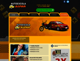 autoescolaalpha.com.br screenshot