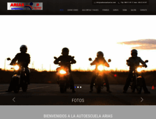 autoescuelaarias.com screenshot