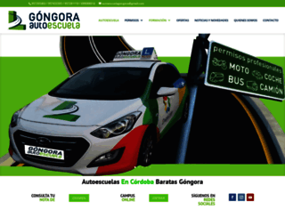 autoescuelagongora.com screenshot