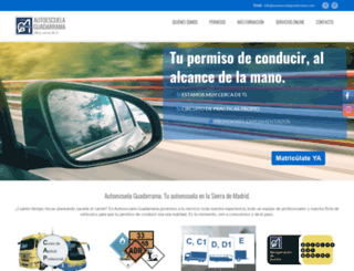 autoescuelaguadarrama.com screenshot