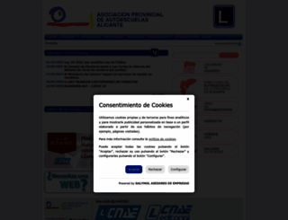 autoescuelasalicante.org screenshot