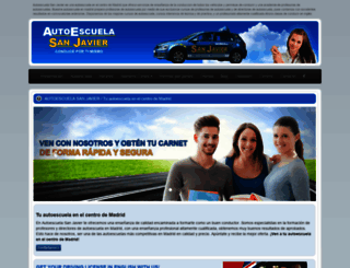 autoescuelasanjavier.com screenshot