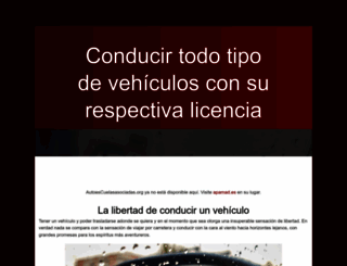 autoescuelasasociadas.org screenshot