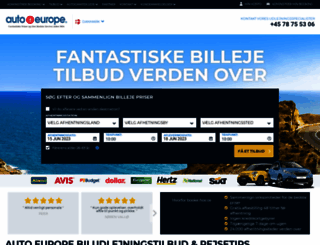 autoeurope.dk screenshot